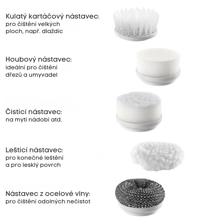 CleanMaxx AKU čistící kartáč 16482a (3)